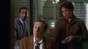 L-R  Detective Ed Green(Jesse L. Martin), Detective Lennie Briscoe( Jerry Orbach) , Lieutenant Anita Van Buren( S. Epatha Merkerson)