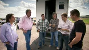 V.l.: Richard Hammond, Jeremy Clarkson, Shane Jacobson, James May, Steve Pizzati, Ewen Page