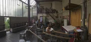 Picture Shows: Students arrive for a life drawing at the Académie de la Grande Chaumière, Paris