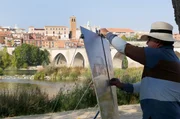 Der Fluss Duero auf der Iberischen Halbinsel ist mit seinen malerischen Uferstädtchen ein beliebtes Motiv für Künstler.
