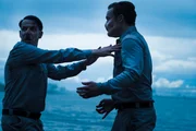 L-R Adolf Hitler (Noah Taylor), Arseface (Ian Colletti)