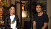 Moderatoren Dunja Hayali und Jaafar Abdul Karim.