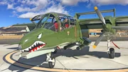 Bildunterschrift:
Dank ihres niedrigen Leergewichts von gerade einmal drei Tonnen zählt die OV-10 Bronco zu den treibstoffsparendsten Fliegern der US Army.