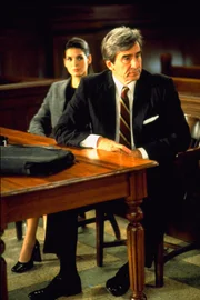 L-R: Abbie Carmichael (Angie Harmon), Jack McCoy  (Sam Waterston)