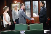 Linsey Godfrey (Caroline), Jacob Young (Rick), Katherine Kelly Lang, Thorsten Kaye