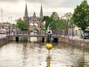"11 Fontains" - Brunnenfigur des deutschen Künstlers - Stephan Balkenhol in Sneek.