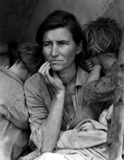 "Migrant Mother" von Dorothea Lange, 1936: Diese Fotografie wurde zum Symbol der großen Depression.