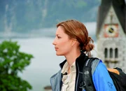 Moderatorin Claudia Weber fährt mit den Fischern früh hinaus auf den Hallstätter See