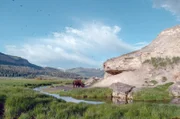 Wo der Yellowstone River seinen ungezähmten Charakter bewahrt hat, hat die wilde Natur überlebt.