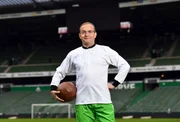 Wigald Boning during the shooting for the new documentary 'Deutschland - Deine Fussballseele' by the German TV channel HISTORY at Weserstadion Bremen on February 24, 2018 in Bremen, Germany. (Photo by Joerg Koch/Getty Images for HISTORY )