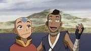 L-R: Aang, Sokka