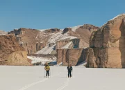 Im ersten Nationalpark "Band-e Amir" in Afghanistan