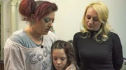 V.l.: Amanda, Tochter Katelin, Olena