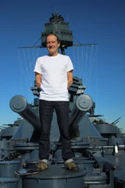Picture Shows: David Hayman on USS Texas ? last surviving Dreadnought