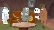 L-R: Ice Bear (Demetri Martin), Charlie (Jason Lee), Panda (Bobby Moynihan) und Grizzly (Eric Edelstein)