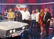 Von links: Moderator Max Schmidt, Ottfried Fischer, Elmar Wepper, Robert Giggenbach, Olivia Pascal und Franz Xaver Bogner.