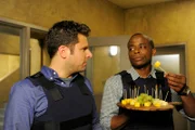 Shawn Spencer (James Roday, l.), Gus Guster (Dulé Hill)