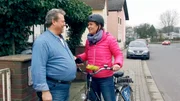 Anne Brüning mit Karl-Heinz Bilz, dem Erfinder der „Abflussfee“.
