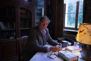 Picture Shows: Presenter Peter Barton in the study of Commander in Chief Sir Douglas Haig at his HQ, Chateau Beaurepaire