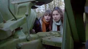 L-R: Jasmyn (Sarah Nauta), Anika Hunter (Kyra Isako Smith)