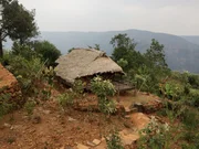 Traditionelles Dorfhaus in Kongthong