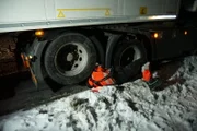 Eidfjord, Norway - Bjoern Laegreid (main cast in Eidfjord) is scouting after the problem with the truck.