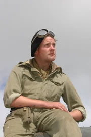 Picture Shows: Recon - Actor playing Roy Dixon on a tank in Normandy