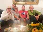 V.l.: Gastgeberin Heike, Mario, Renate, Frank, Eva