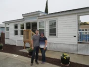 Tiny homebuyers, Brian and Elisa are looking for a tiny home that's perfect for their family. This Cape Cod model may be just the one, as seen on Tiny House Hunters.