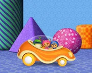 Umizoomi. Milli, son frère Géo et leur ami Bo.