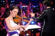 Die Violinistin Alexandra Conunova-Dumortier