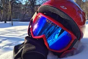 ski, ski alpin, helm