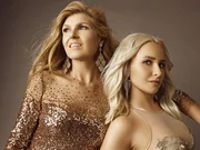 On left: Rayna Jaymes (Connie Britton) and on right Juliette Barnes (Hayden Panettiere)