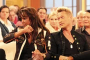 Diskutierten darüber, wann für Frauen das richtige Alter ist, ein Baby zu bekommen: Nadja abd el Farrag (l.) und Nico Schwanz (r.) ...