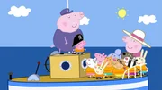 Peppa Wutz und ihre Freunde machen mit Opa Wutz auch eine Bootsfahrt, zur Schatzsuche auf die Pirateninsel, zuerst auf Englisch und dann auf Deutsch.