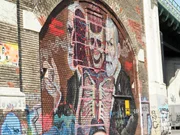 Das bereits legendäre und weltberühmte Freud Graffiti von Nychos: the dissection of Sigmund Freud an der Spittelauerlände.
