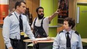 V.l.n.r.: Paul (Martin Marquez), George (Adeel Akhtar) und Janette (Angela Curran).