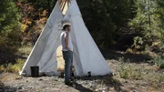 Gabe Brown by the tent.