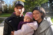 Edith mit Tochter Chloe und neuem Freund Daniel