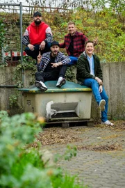 (v.l.n.r.) Chris; Dominik Porschen; C-Bas; Phil