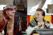 Der Kulissenmaler Rudi Cox (Jack Palance) hat sich in Jasmin (Marianne Sägebrecht) verliebt.