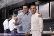 Ben mit dem Sternekoch Christophe Hay