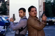 Zwei Polizisten, wie sie im deutschen Fernsehen noch nicht zu sehen waren: Jürgen Tarrach (r.) und Oliver Korittke (l.) sind "Die Musterknaben", zwei Kölner Polizisten, die ihre Fälle mit viel Menschlichkeit und Humor lösen.