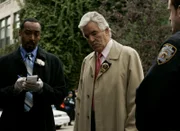 LAW & ORDER -- NBC Series -- "New York Minute" -- Pictured: (l-r) Jesse L. Martin as Detective Ed Green, Dennis Farina as Joe Fontana  -- NBC Universal Photo: Will Hart
FOR EDITORIAL USE ONLY -- DO NOT RE-SELL/DO NOT ARCHIVE


Law & Order #16009 "NY Minute"  October 21, 2005
Episode: "NY Minute"
Director: Don Scardino  DP: Bill Klayer
Scene: 3 & 3A (Ext) Crime Scene Street
Fontana & Green check the body
Dennis Farina (Fontana)
Jesse L. Martin (Green)
Neal Hemphill (Bedecker)
Jeremy Bobb (Aftermath Uniform Officer)
photo credit: Will Hart / NBC Universal