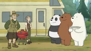 L-R: Warren, Faye, Panda Bear, Grizzly Bear, Ice Bear
