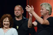 Von links: Claudia Schlenger, sonst bekannt als "Schnipsi" von "Herbert und Schnipsi", Martin Kälberer und Werner Schmidbauer.