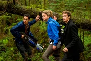 THE TROOP--Pictured: (l-r) Felix (David Del Rio), Hayley (Gage Golightly),and Jake (Nicholas Purcell). Photo: James Dittiger/Nickelodeon. ©2009 Viacom, International, Inc. All Rights Reserved..
