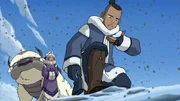 L-R: Appa, Yue, Sokka