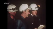 Stahlarbeiter in Lothringen 1974: Diskussion über den Arbeitsplan.