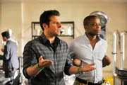 Shawn Spencer (James Roday, l.), Gus Guster (Dulé Hill)